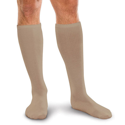 Therafirm Core-Spun Light Support Men's and Women's Knee High Socks - 10-15 mmHg