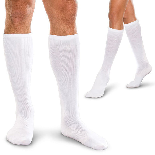 Therafirm Core-Spun Firm Support Men's and Women's Knee High Socks - 20-30 mmHg