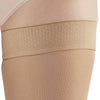 AW Style 257 Microfiber Opaque Closed Toe Thigh High w/Dot  Silicone Band  - 15-20 mmHg - Band