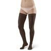 AW Style 263 Microfiber Opaque Closed Toe Thigh Highs w/Dot Silicone Band - 20-30 mmHg