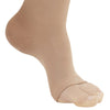AW Style 265 Microfiber Opaque Open Toe Thigh Highs w/ Sili Dot Band- 20-30 mmHg - Foot