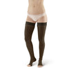 AW Style 266 Signature Sheers Open Toe Thigh Highs w/Sili Dot Band - 20-30 mmHg - Black