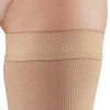 AW Style 292 Luxury Opaque Closed Toe Thigh Highs w/Dot Silicone Band - 20-30 mmHg - Band