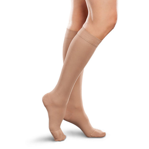 Therafirm EASE Opaque Women's Knee Highs - 20-30 mmHg - Natural