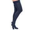 Therafirm EASE Opaque Women's Thigh Highs w/Silicone Band - 20-30 mmHg - Navy