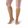AW Style 44 Sheer Support Open Toe Knee Highs - 20-30 mmHg - Beige