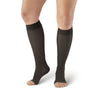 AW Style 41 Sheer Support Open Toe Knee Highs - 15-20 mmHg - Black 