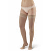 AW Style 48 Sheer Support Open Toe Thigh Highs w/ Lace Band - 20-30 mmHg - Nude