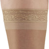 AW Style 4 Sheer Support Closed Toe Thigh Highs w/ Lace Band - 15-20 mmHg - Band