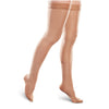 Therafirm EASE Microfiber Closed Toe Thigh Highs w/Silicone Band - 15-20 mmHg - Sand