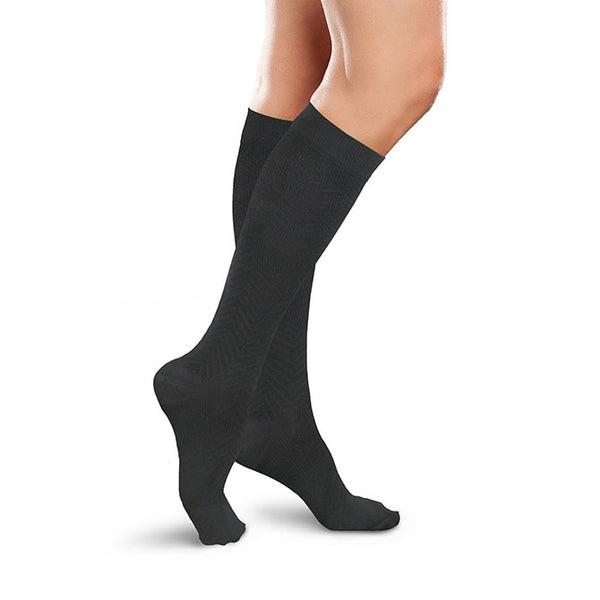 Therafirm Ease Women's Trouser Socks 15-20 mmHg - Black
