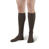 AW Style 638 Men's Microfiber Knee High Socks - 8-15 mmHg - Brown