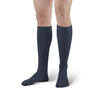 AW Style 638 Men's Microfiber Knee High Socks - 8-15 mmHg - Navy