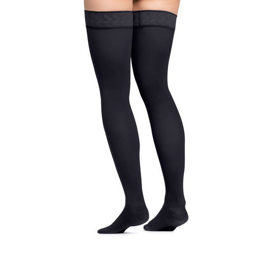 Jobst Opaque Maternity Thigh Highs w/Top Band 15-20 mmHg - Jobst Opaque Maternity Thigh Highs w/Top Band 15-20 mmHg