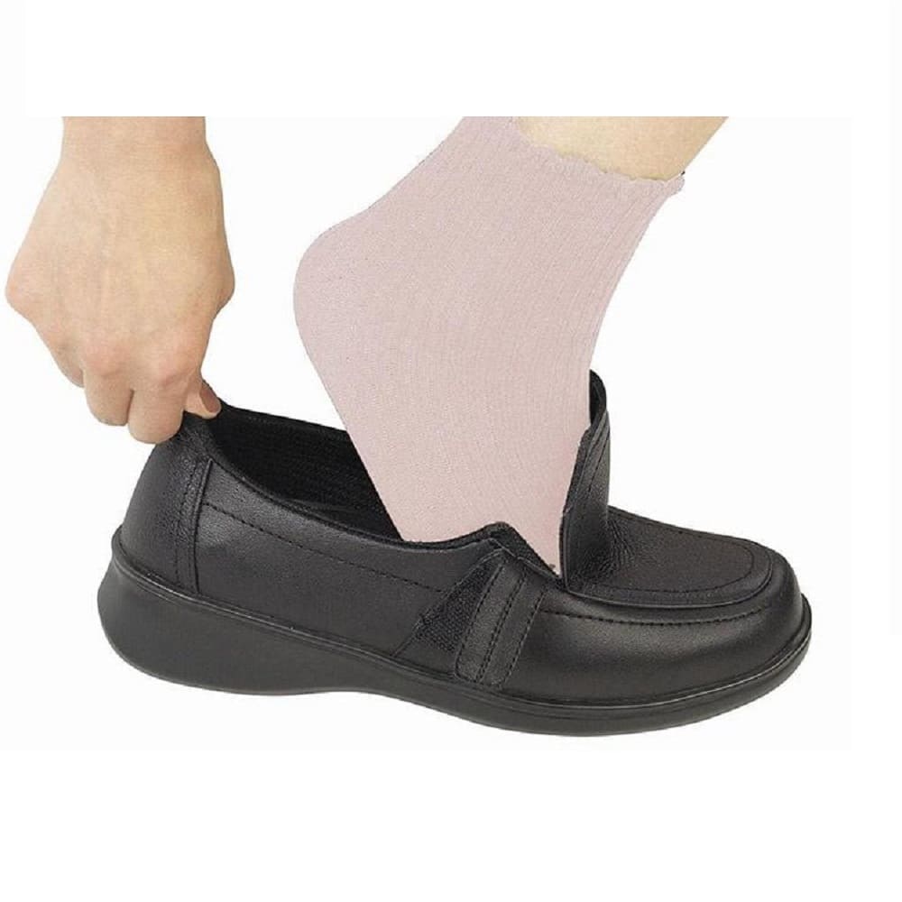 Orthofeet Women's Chelsea Dress Shoes Medium (B) Black Dress