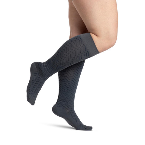Sigvaris Style 832 Microfiber Patterns Women's Closed Toe Socks - 20-30 ...