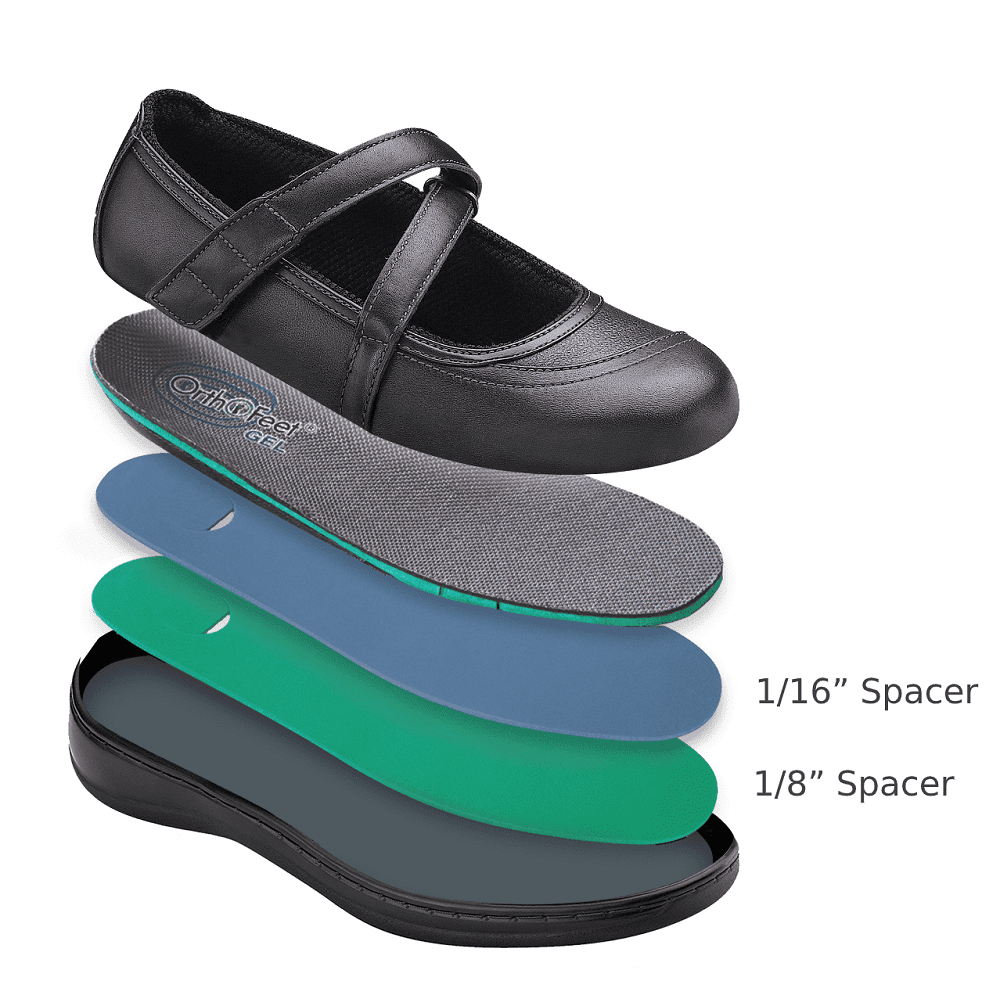Orthofeet Women's Celina Dress Shoes - 5 / Medium (B) / Black Orthofeet Women's Celina Dress Shoes - 5 / Medium (B) / Black