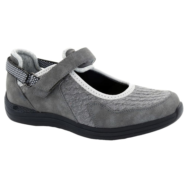 Drew Women's Buttercup Casuals Grey Leather/Mesh