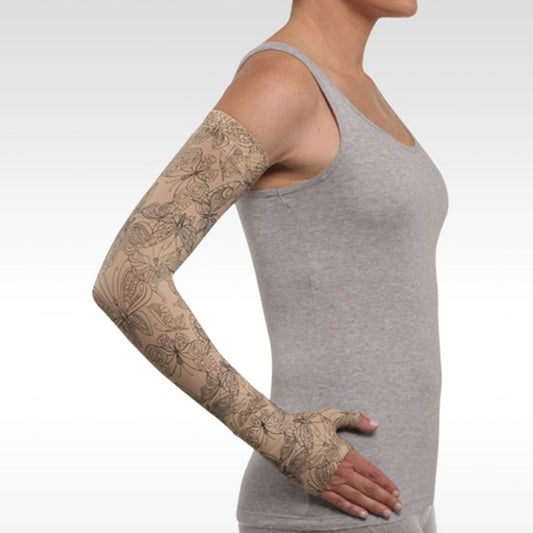 Juzo Soft 2000 Print Butterfly Henna Armsleeve 15-20 mmHg - Juzo Soft 2000 Print Butterfly Henna Armsleeve 15-20 mmHg