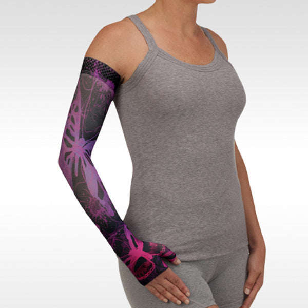 Juzo Soft 2000 Print Butterfly Armsleeve Psychedelic Purple