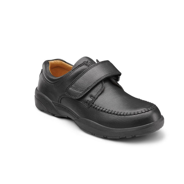 Dr. Comfort Men's Scott Casual Shoes (Black)