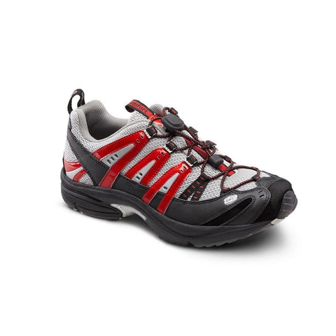 Dr. Comfort Men's Athletic Performance Shoes (Metallic Red)