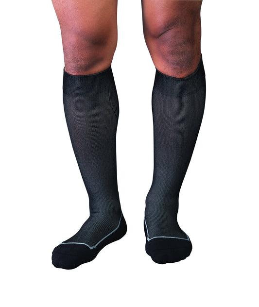 Jobst Sport Knee High Socks 20-30 mmHg - Jobst Sport Knee High Socks - 20-30 mmHg - Black/Cool Black