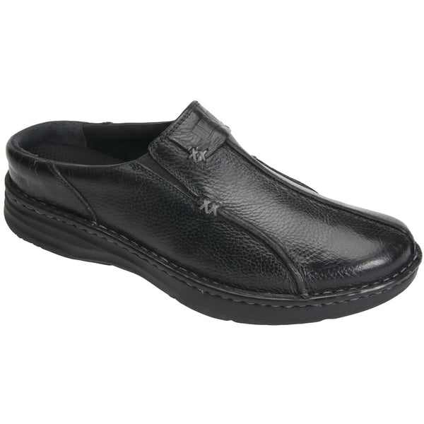 Drew Men's Jackson Leather Slip-on Shoes Black