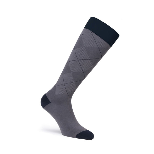 Jobst Casual Pattern Socks - 30-40 mmHg Gunmetal Grey
