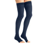 Jobst Opaque Open Toe Maternity Thigh Highs w/Top Band - 15-20 mmHg Navy