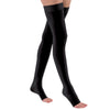 Jobst Relief Open Toe Thigh Highs w/ Silicone Dot Band - 30-40 mmHg Black