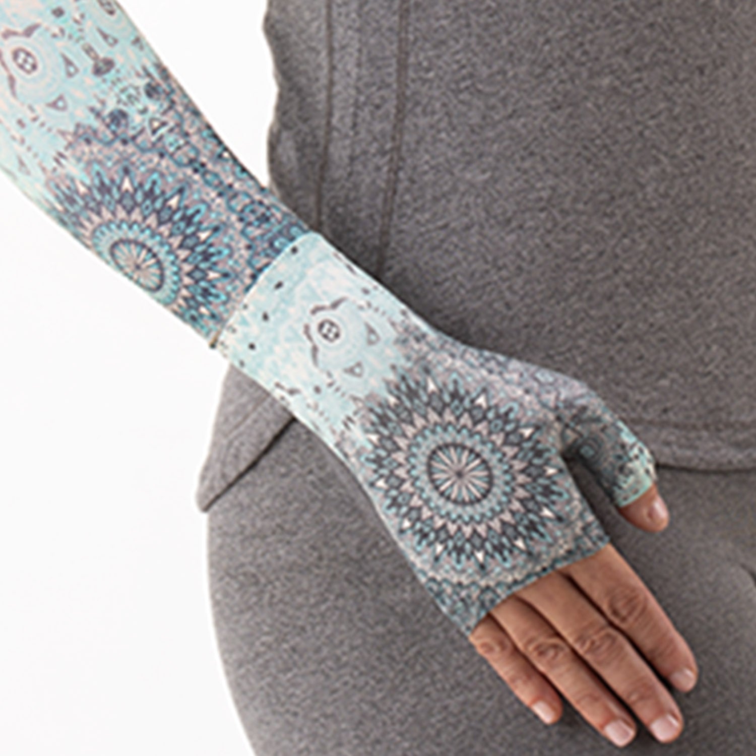 Juzo Soft 2000 Print Gauntlet - 15-20 mmHg Right Teal Starburst