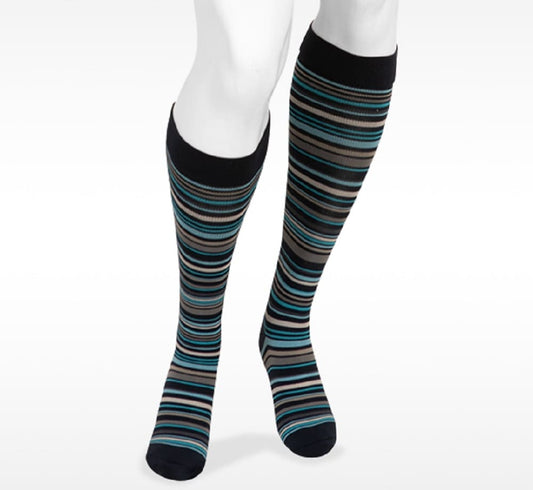 Juzo Power Vibe Knee High Socks 20-30 mmHg - Juzo Power Vibe Super Blue