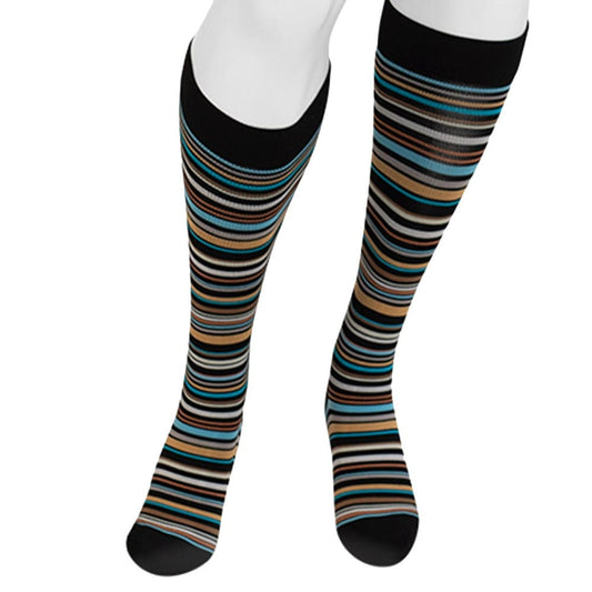 Juzo Power Vibe Knee High Socks 15-20 mmHg - Juzo Power Vibe Knee High Socks - 20-30 mmHg Super Stripe
