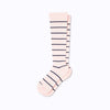 Comrad Stripes Knee High Socks - 20-30 mmHg Muted Rose