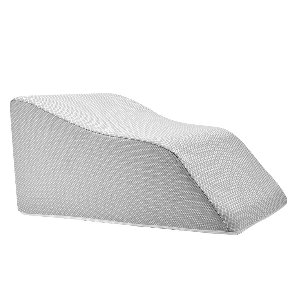 Leg Elevation Pillow with Memory Foam & Cooling Gel - Wedge Pillow for