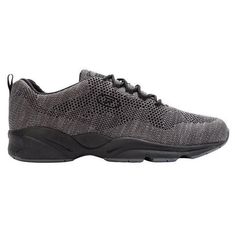 Propet Men's Stability Fly Shoes Dark Grey/Light Grey