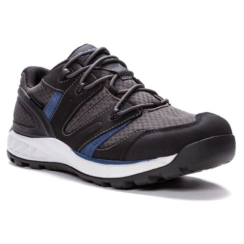 Propet Men's Vercors Outdoor Shoes (Grey/Blue) | Ames Walker