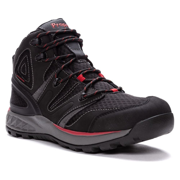 Propet Men's Veymont Outdoor Boots (Black/Red)
