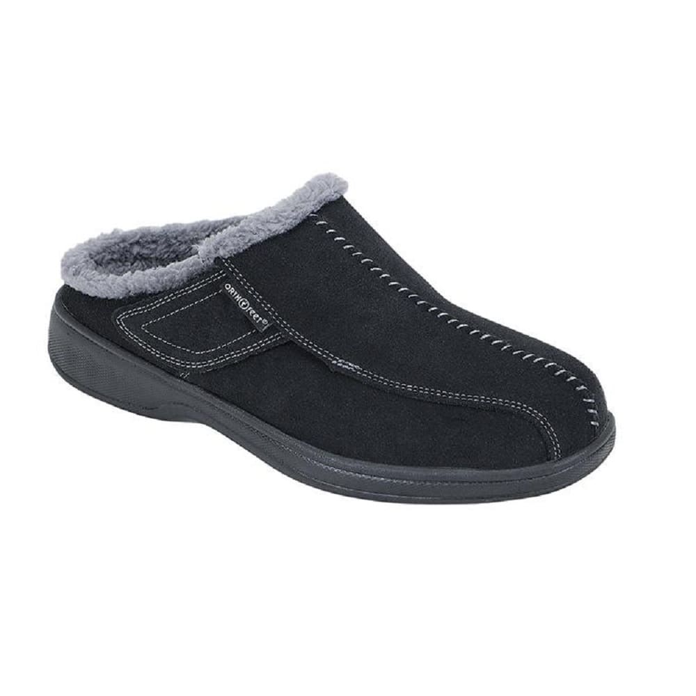 Men's Black Leather House Slipper – Del Toro Shoes