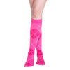 Sigvaris 832 Microfiber Shades for Women Closed Toe Knee High Socks - 20-30 mmHg - Pink Argyle 