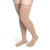 Sigvaris Secure 553 Men's Closed Toe Thigh Highs w/Silicone Band - 30-40 mmHg Beige