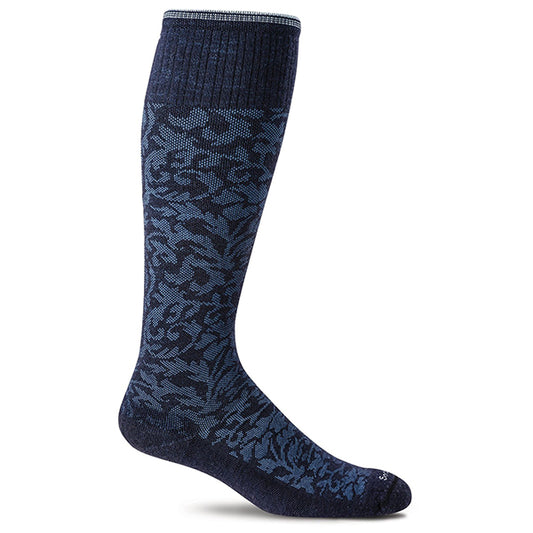 SockWell Women's Damask Knee High Socks 15-20 mmHg - SockWell Women's Damask Knee High Socks  - 15-20 mmHg Navy