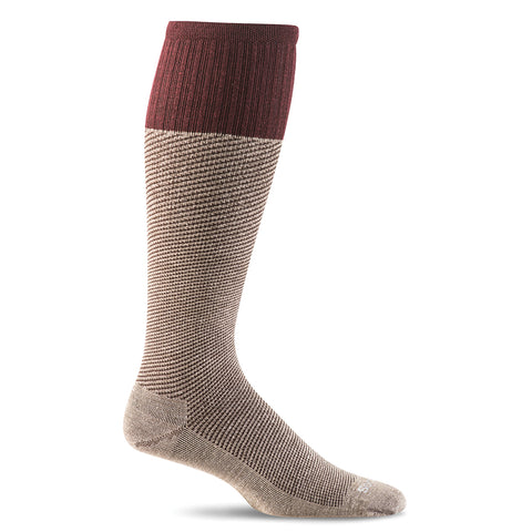 SockWell Men's Bart Knee High Socks - 15-20 mmHg Khaki