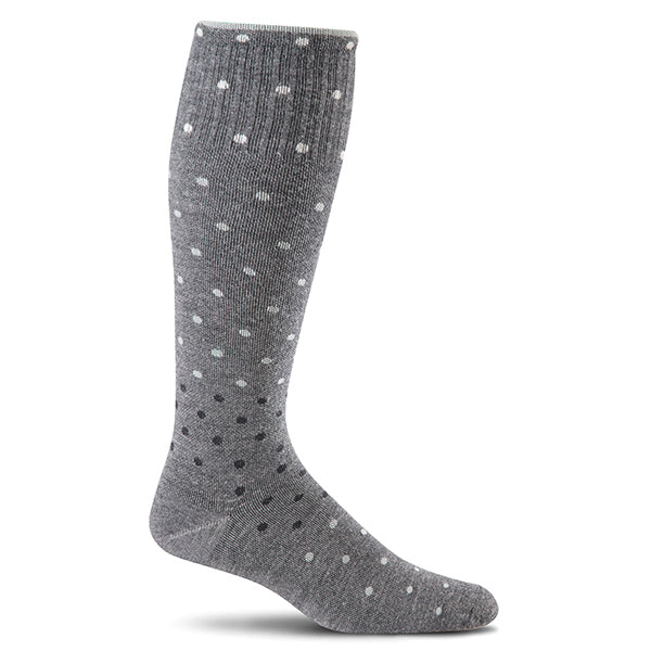 SockWell Women's On the Spot Knee High  Socks - 15-20 mmHg Charcoal