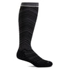 SockWell Women's Full Flattery Knee High Socks - 15-20 mmHg Black