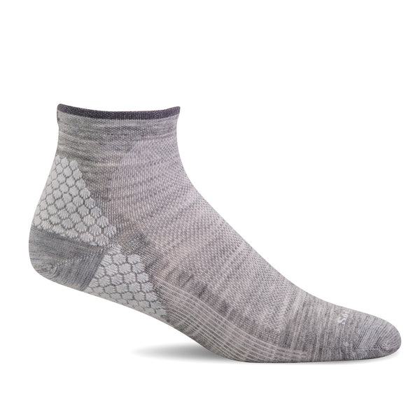 SockWell Women's Plantar Sport Quarter Socks Grey
