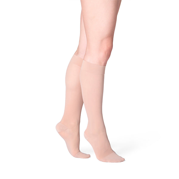 Ames Walker AW 76 Soft Sheer Knee Highs 8-15 MmHg Compression Socks - Made In USA, Fashionable Sheer Support - View #6