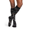 Sigvaris Style 832 Microfiber Patterns Men's Closed Toe Socks - 20-30 mmHg Black Plaid