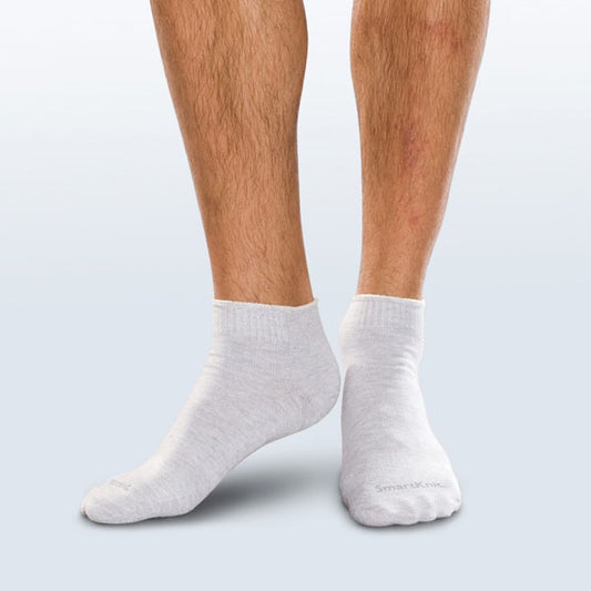 SmartKnit Seamless Diabetic MiniCrew Socks w/X-Static Silver Fibers - SmartKnit Seamless Diabetic MiniCrew Socks w/X-Static Silver Fibers Grey